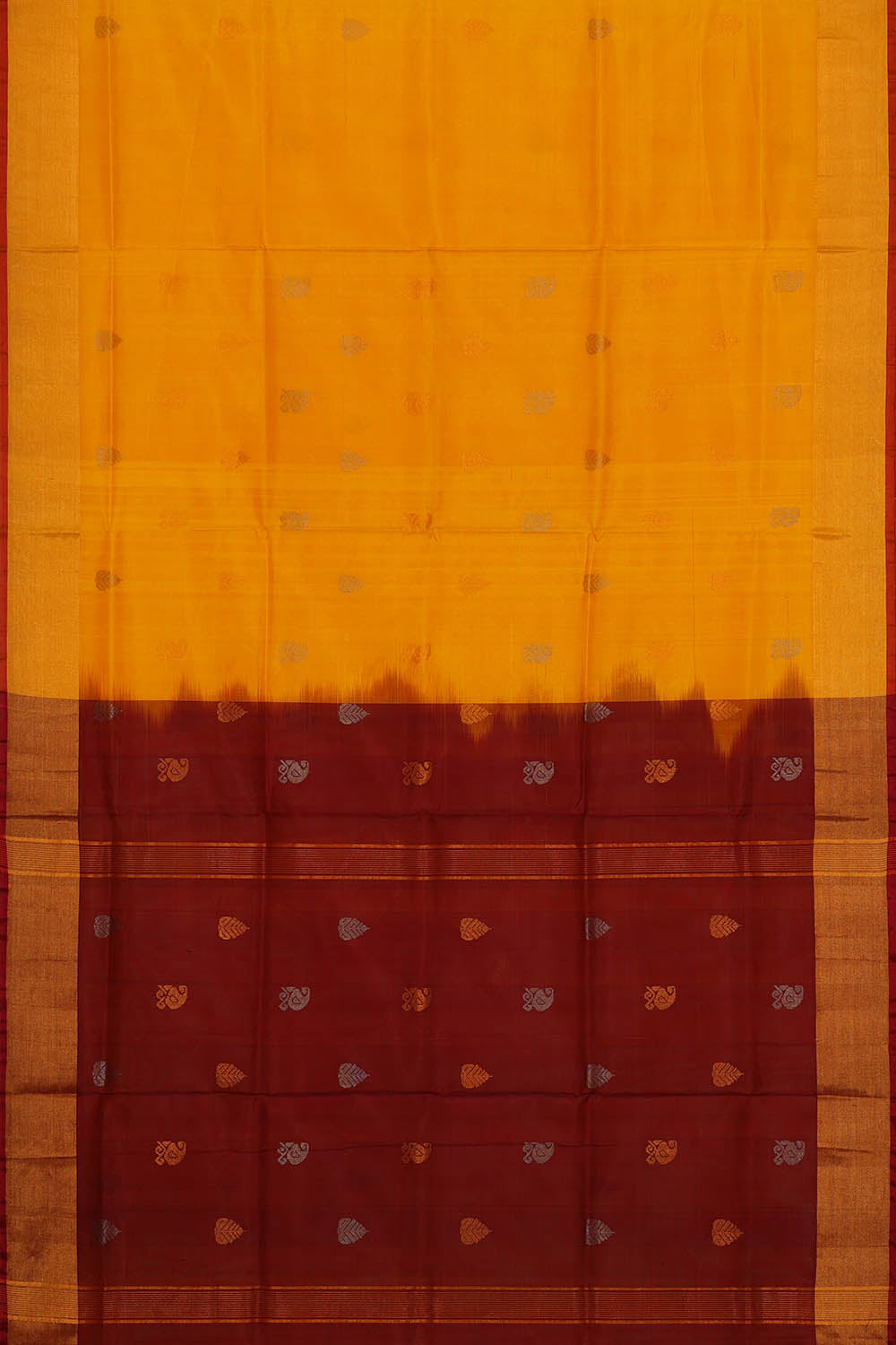 Image of Uppada Silk Yellow Saree