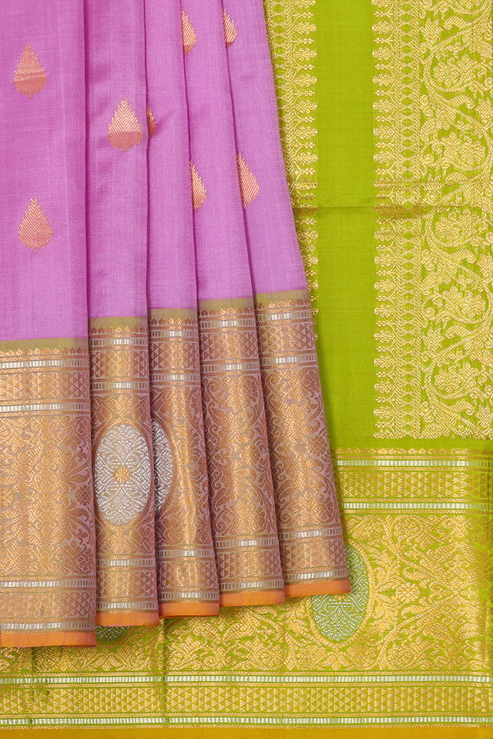 Image of Lavender South Silk Saree