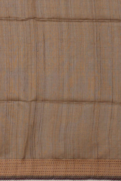 Image of Tussar Dark Red Embroidered Saree