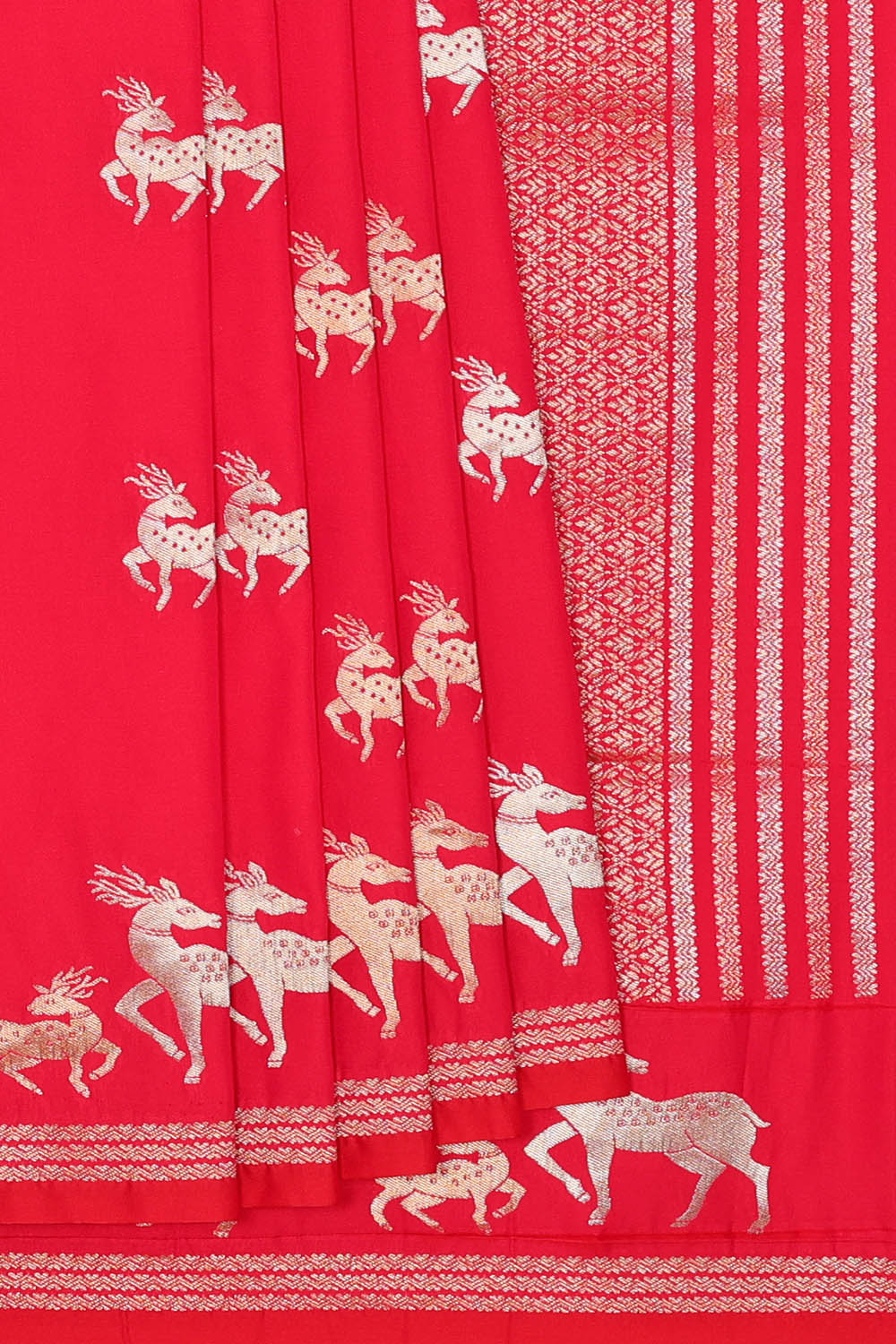 Image of Banarasi Silk Pink Saree