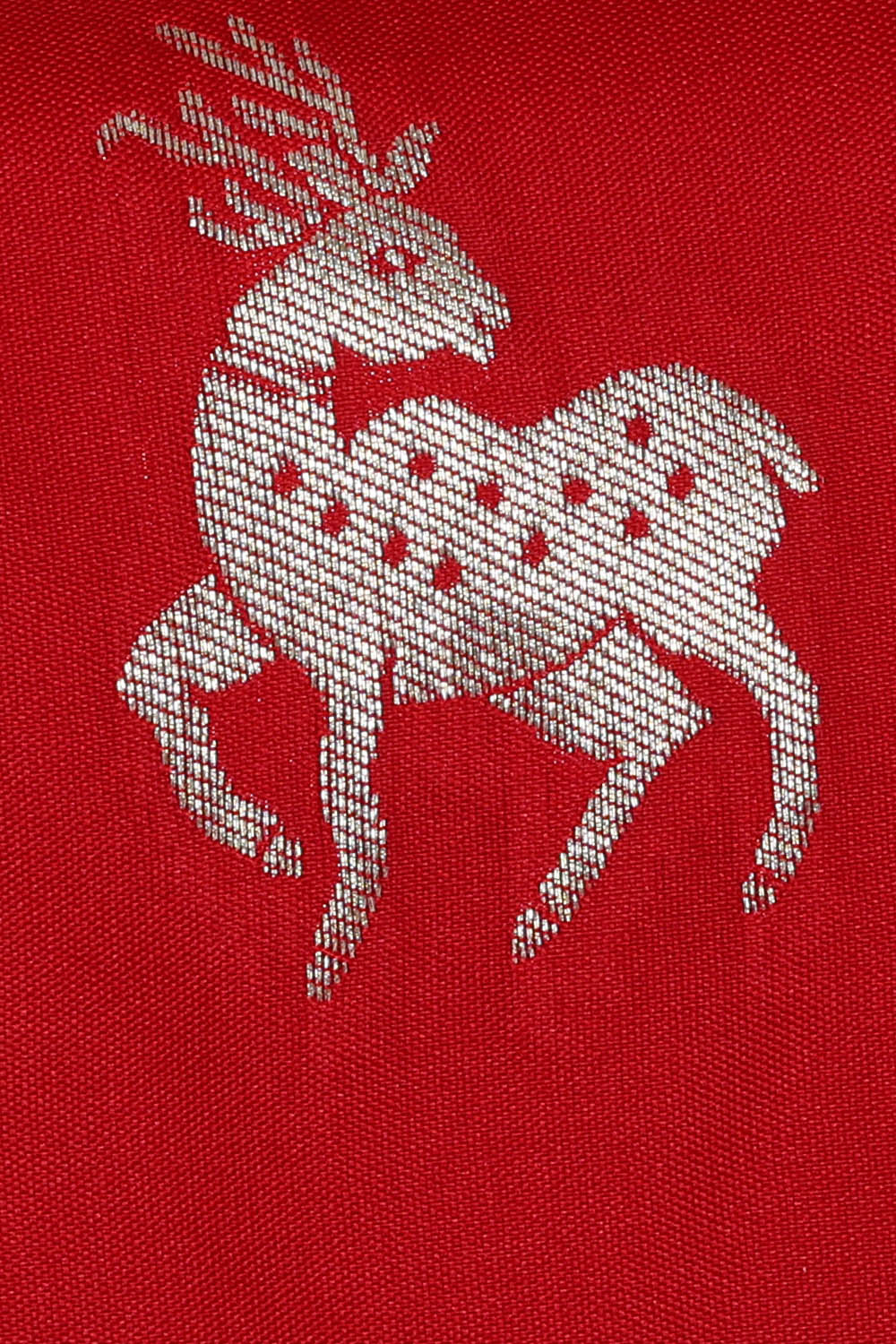 Image of Banarasi Silk Red Saree