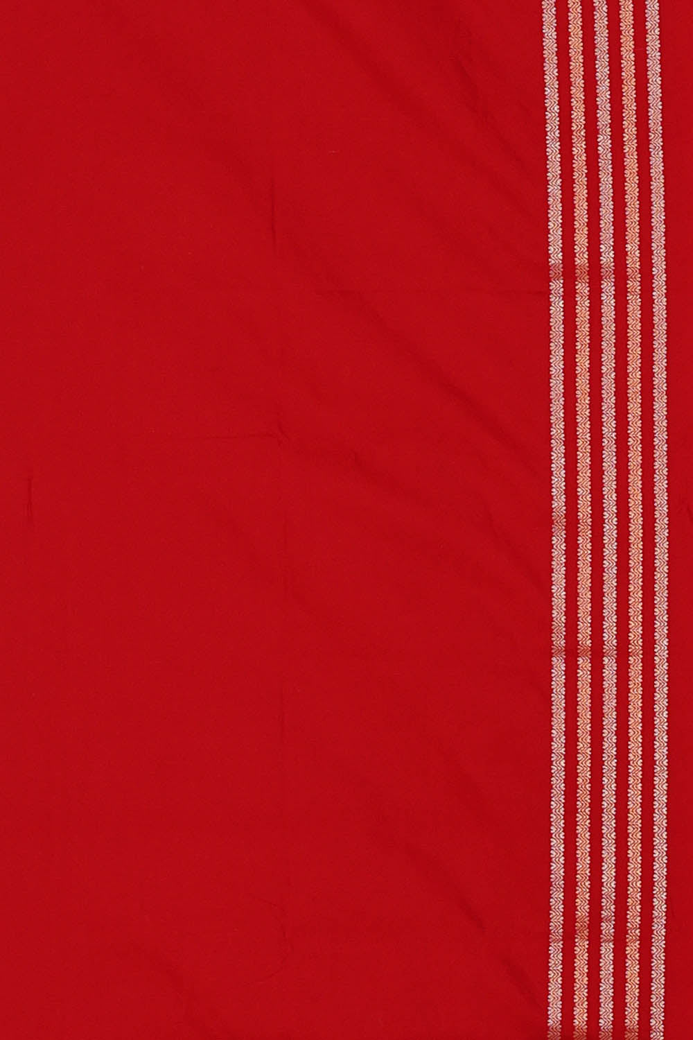 Image of Banarasi Silk Red Saree
