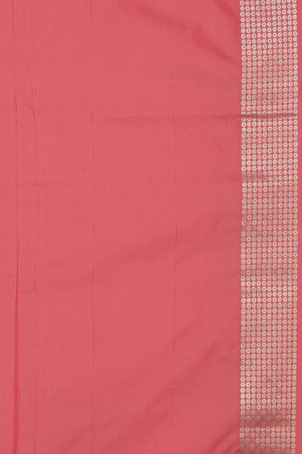 Image of Semi Banarasi Silk Peach Saree