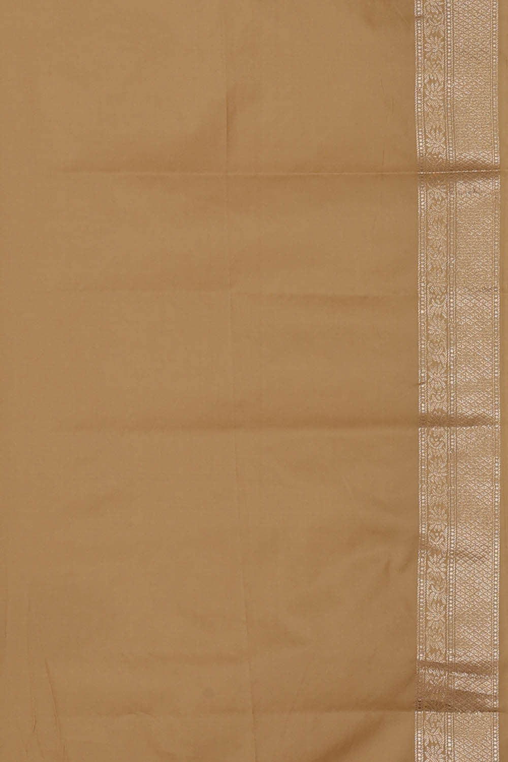 Image of Banarasi Semi Khatan Dark Cream Saree