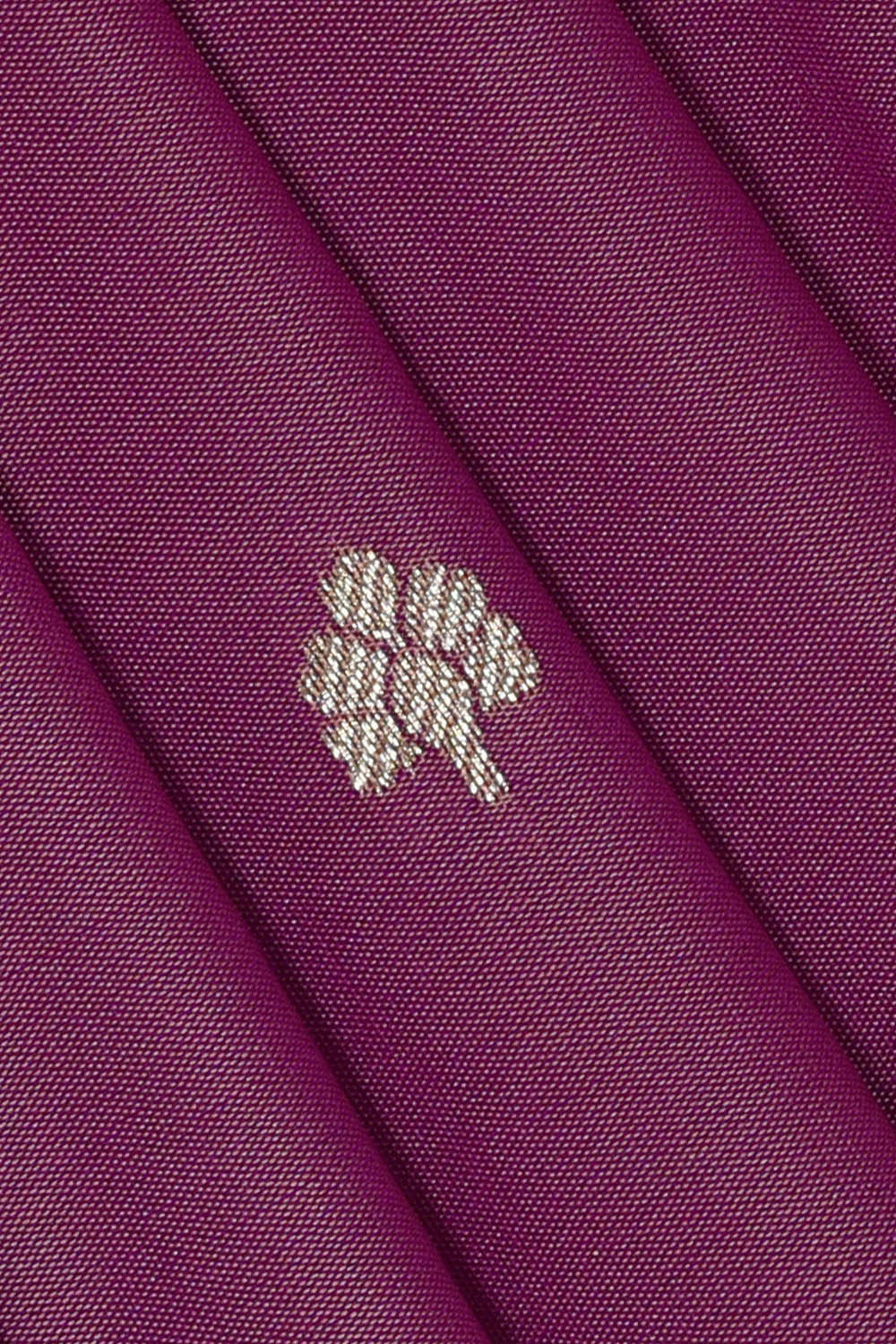 Image of Banarasi Semi Khatan Dark Magenta Saree