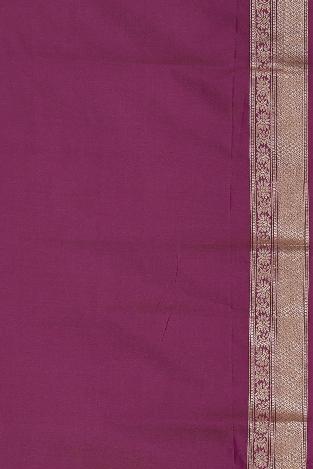 Image of Banarasi Semi Khatan Dark Magenta Saree