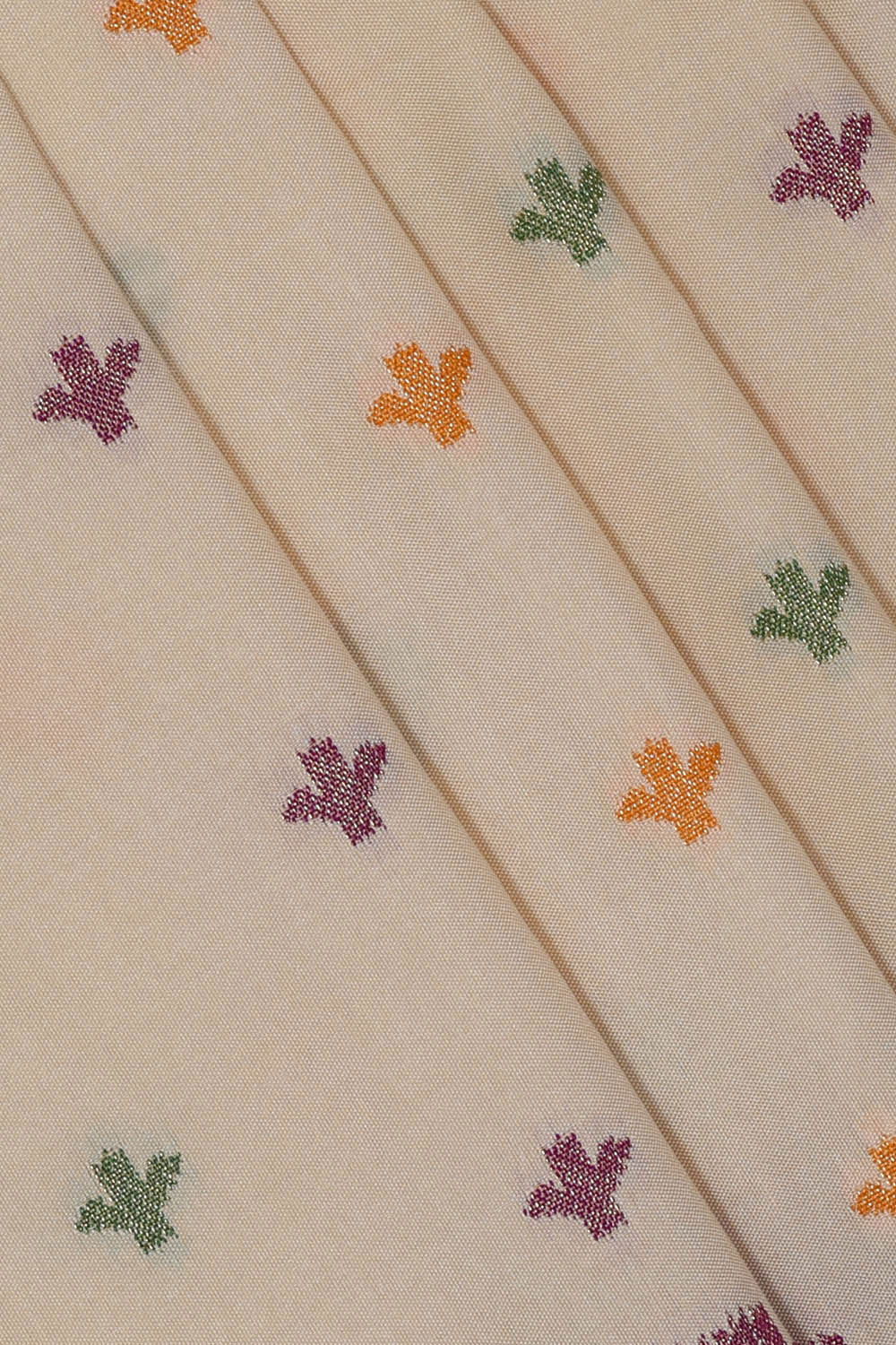 Image of Banarasi Semi Khatan Cream Saree