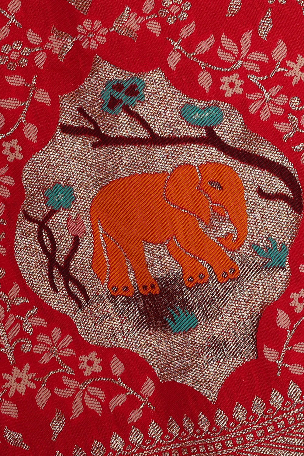 Banarasi Silk Red Saree