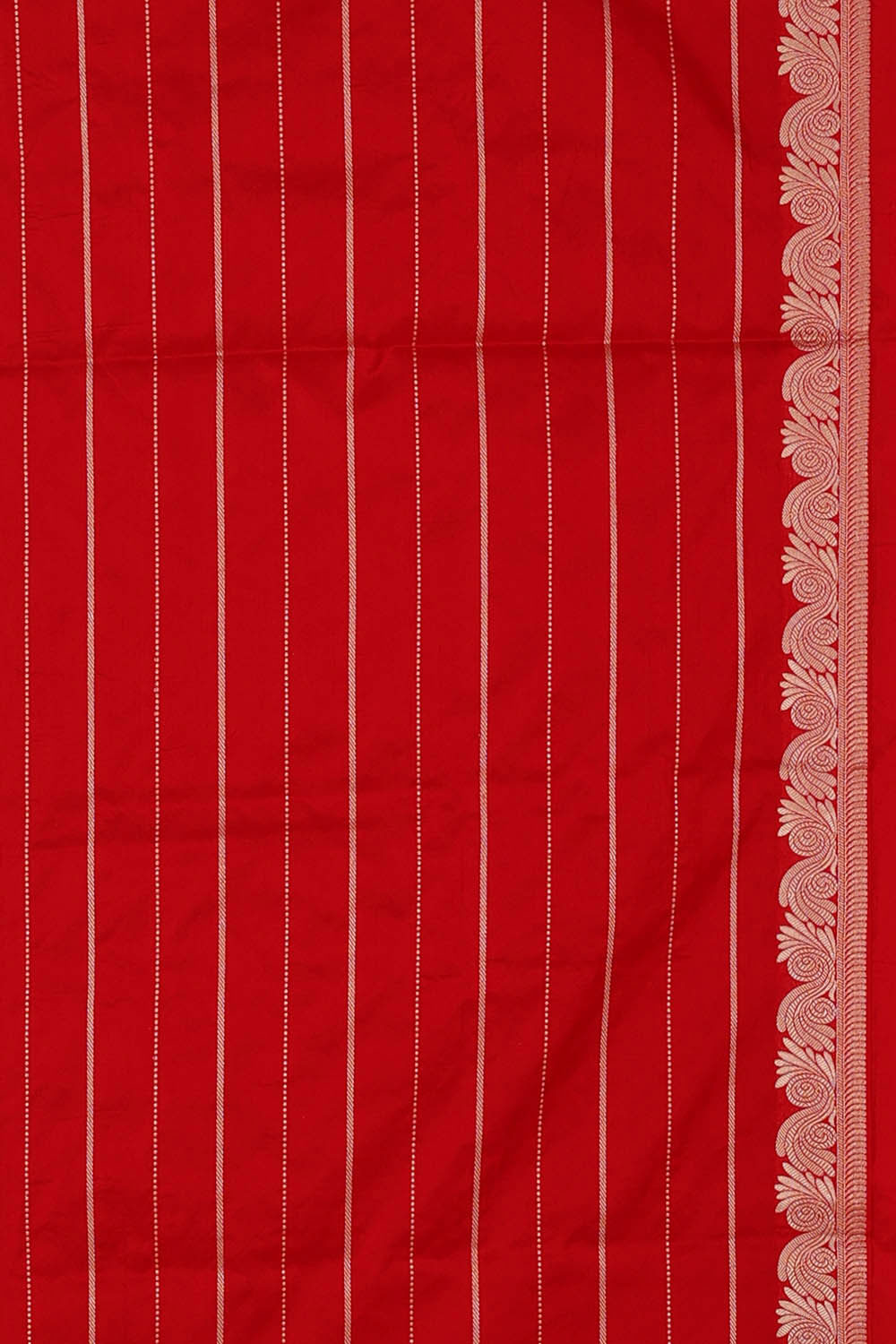 Image of Banarasi Silk Red Saree