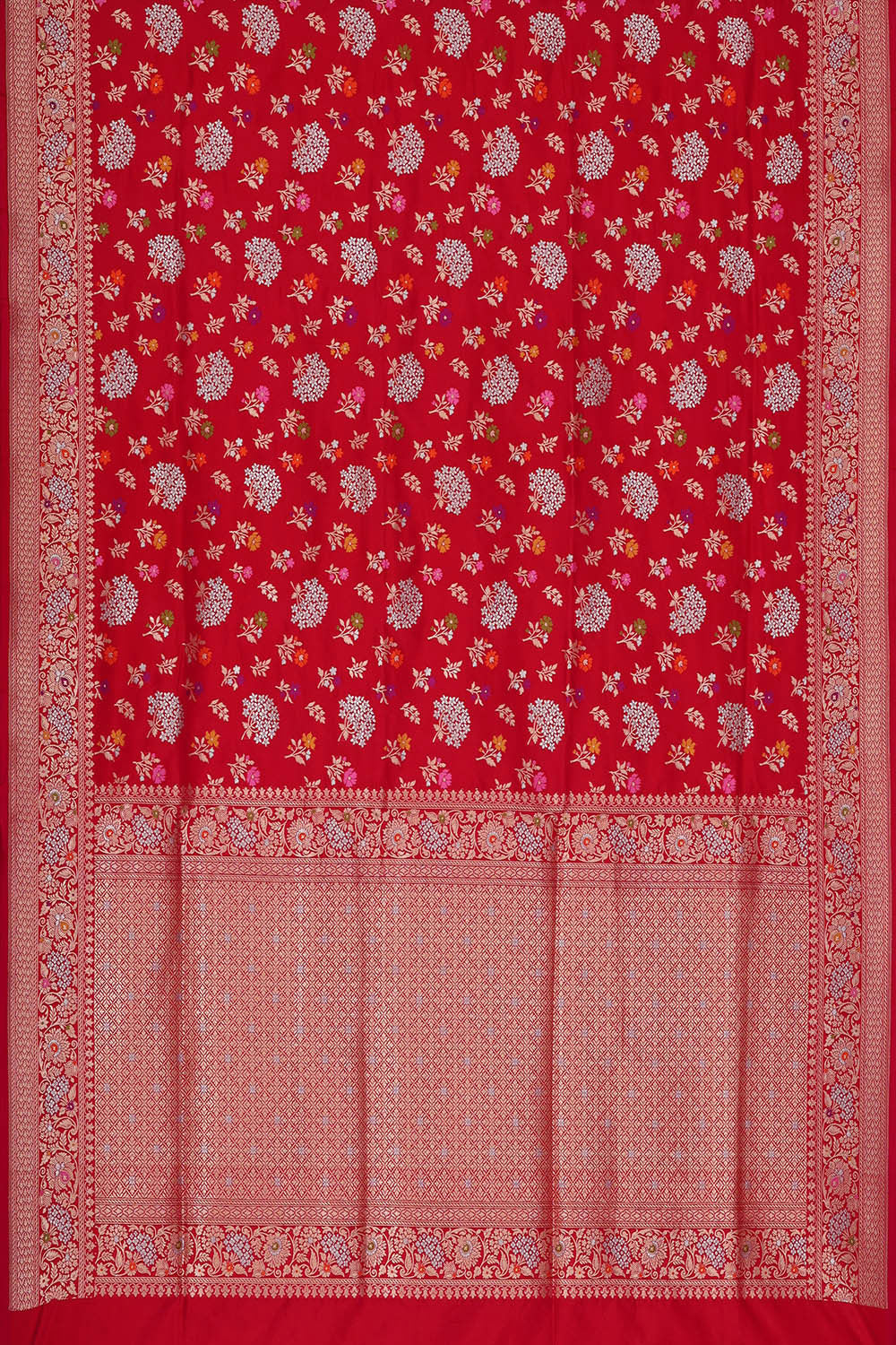Banarasi Silk Red Saree