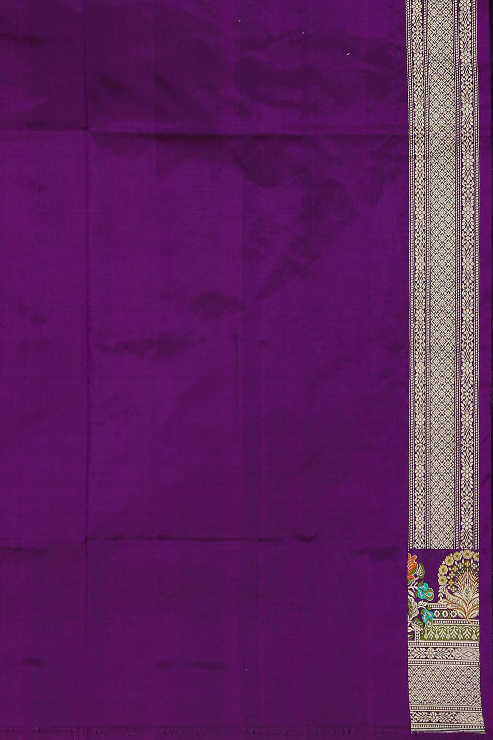 Image of Banarasi Silk Violet Saree