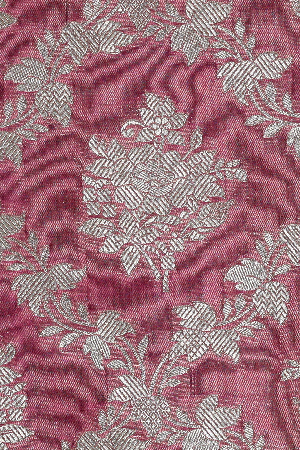 Banarasi Silk Dark Onion Pink Saree