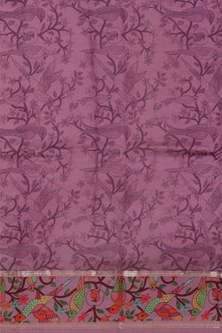 Image of Lavender Pink Silk Saree