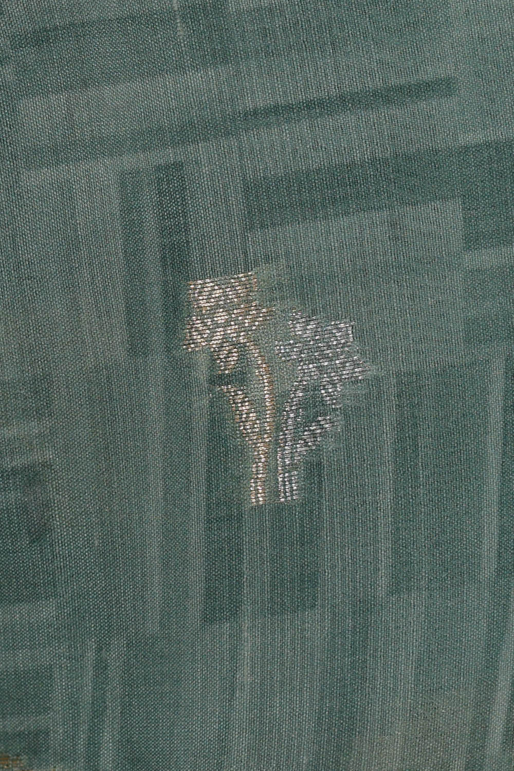 Image of Sea Blue Silk Saree