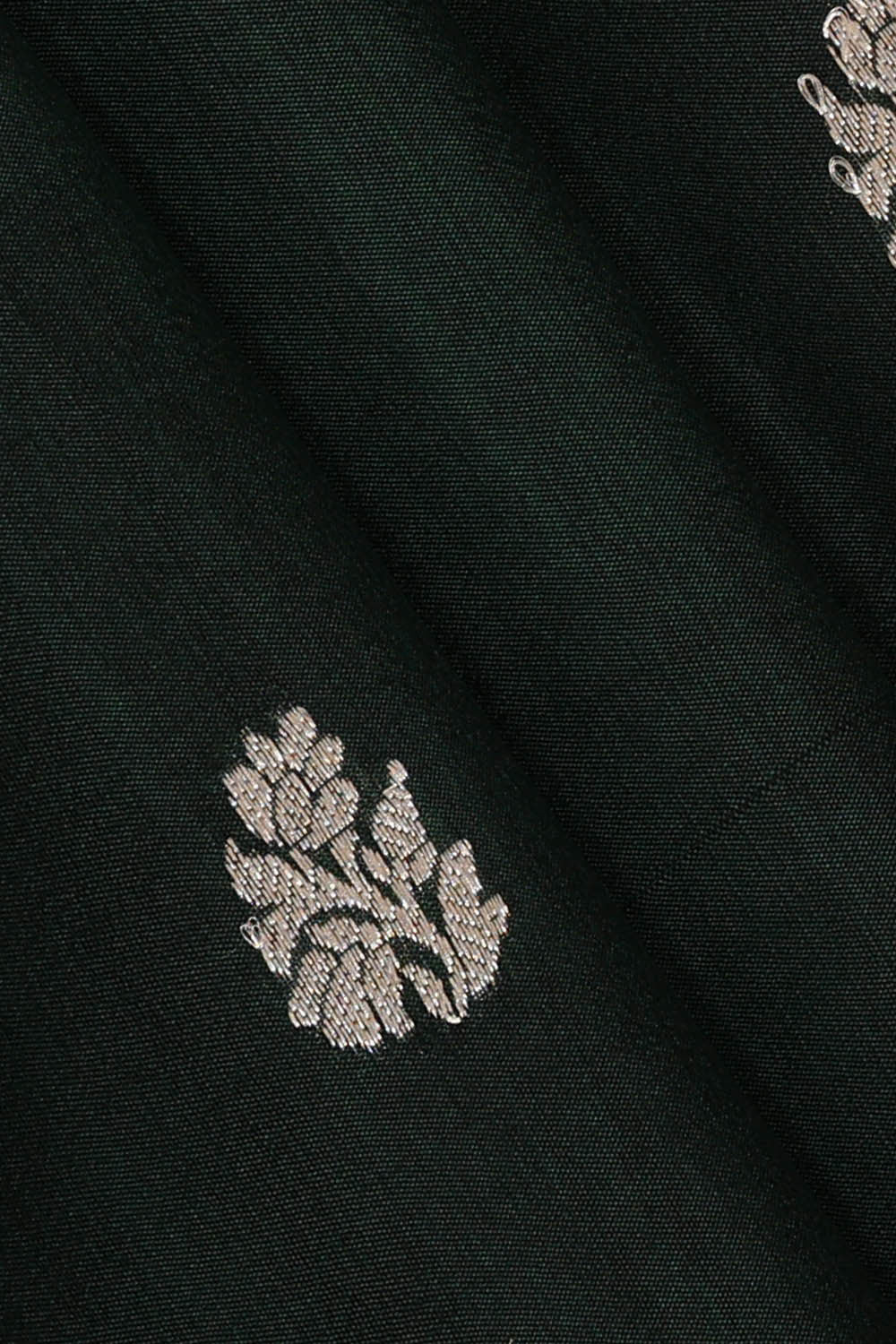 Bottle Green Silk Saree