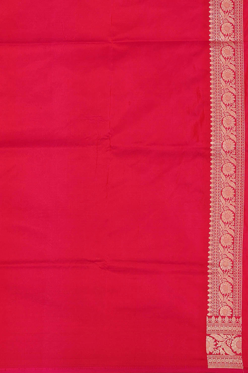 Banarasi Silk Pinkish Red Saree