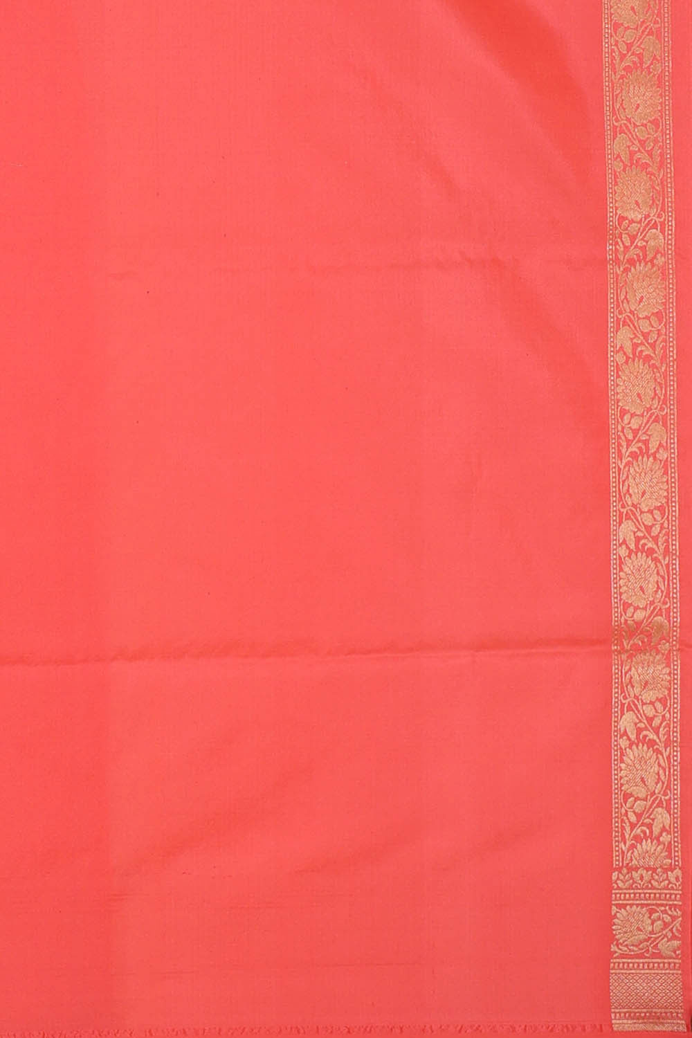 Image of Banarasi Silk Peach Saree