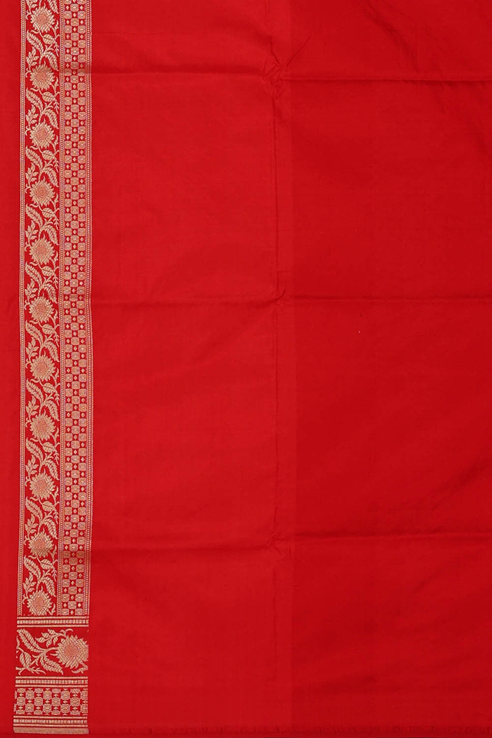 Image of Banarasi Silk Red Saree