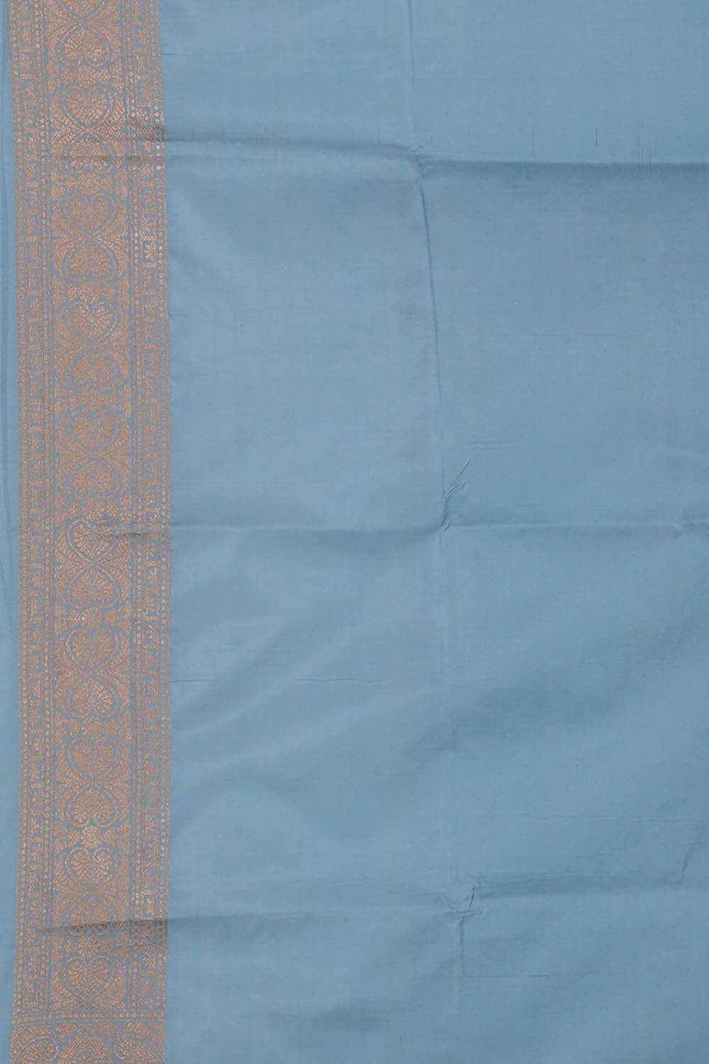 Image of Banarasi Silk Dull Blue Saree