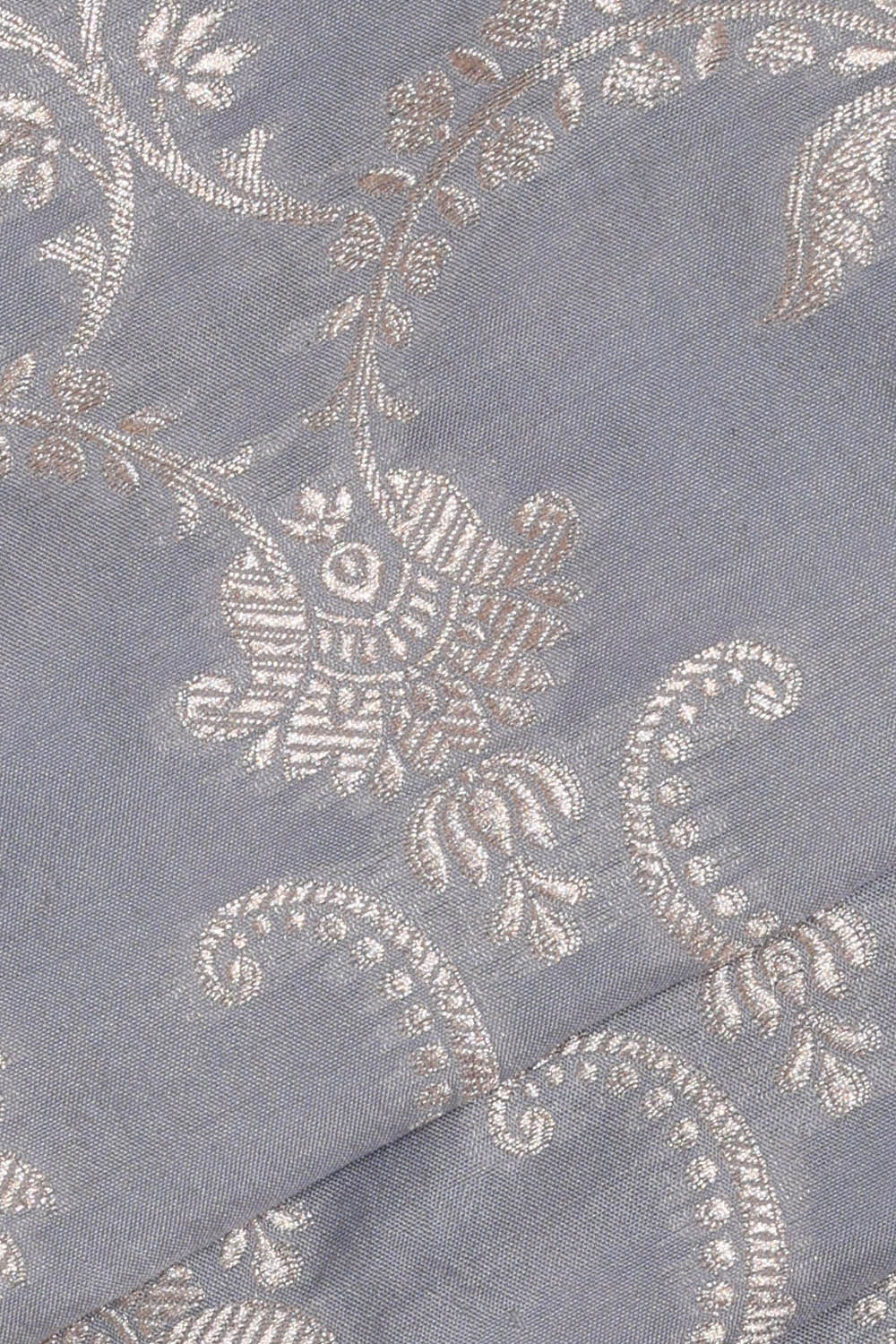 Image of Banarasi Silk Grey Saree