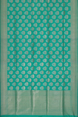 Image of Banarasi Silk Deep Sea Green Saree