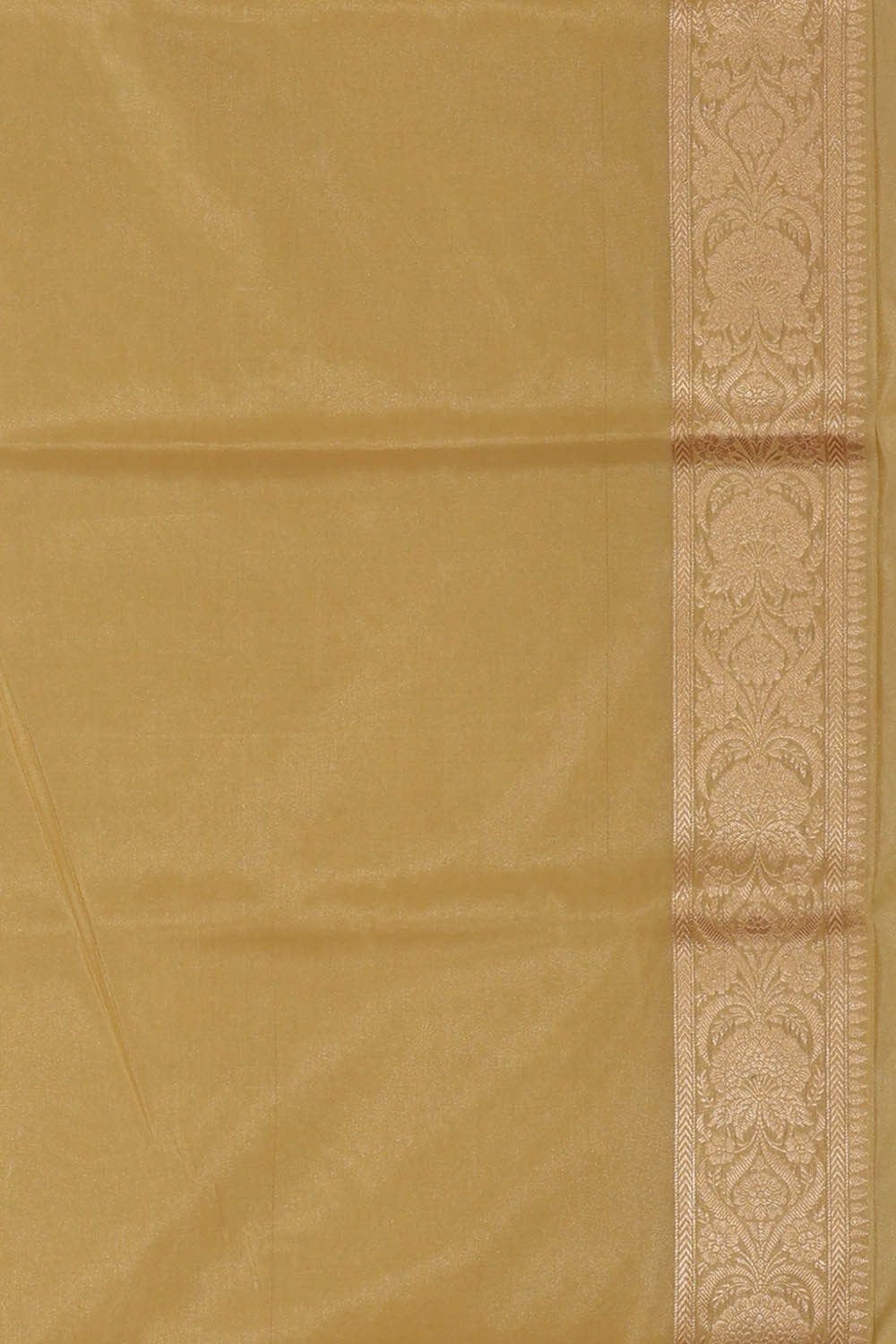 Image of Banarasi Silk Dark Cream Saree
