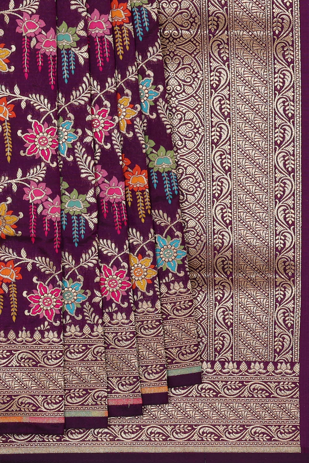 Banarasi Silk Violet Saree