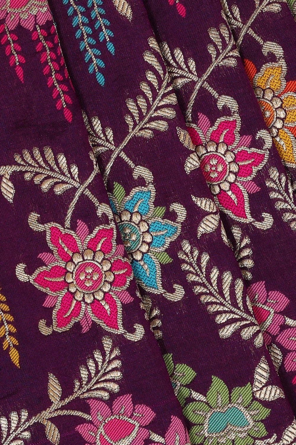 Banarasi Silk Violet Saree