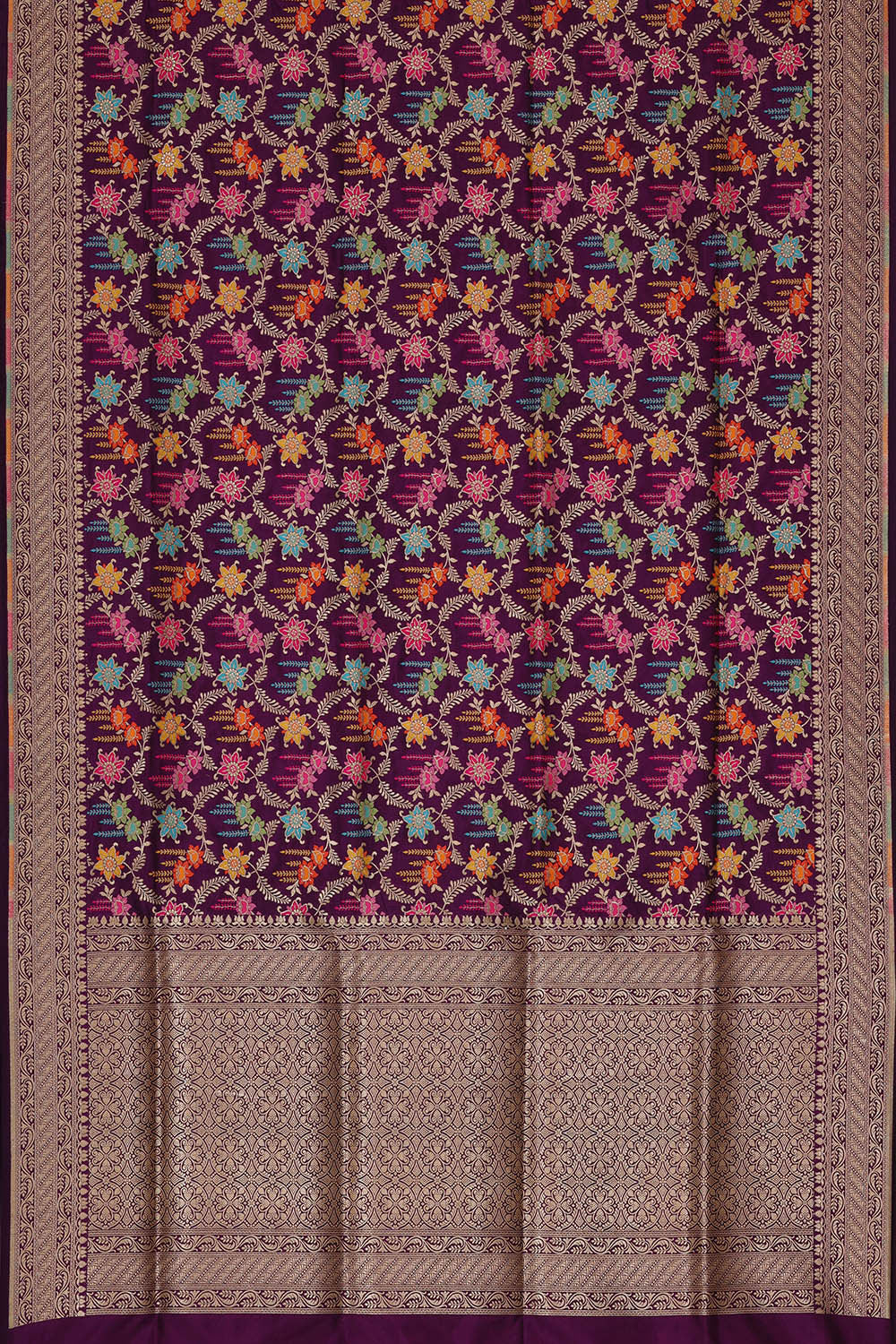 Banarasi Silk Violet Saree