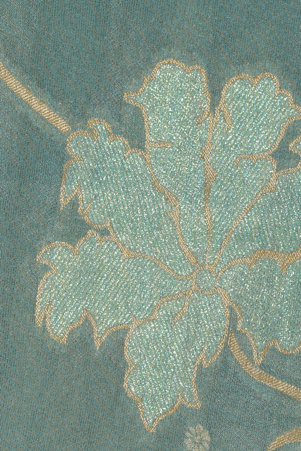 Image of Sea Blue Silk Saree