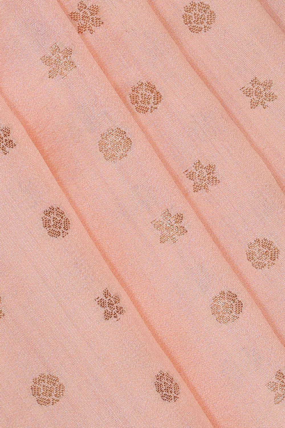 Image of Light Peach Silk Saree
