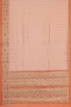 Image of Light Peach Silk Saree
