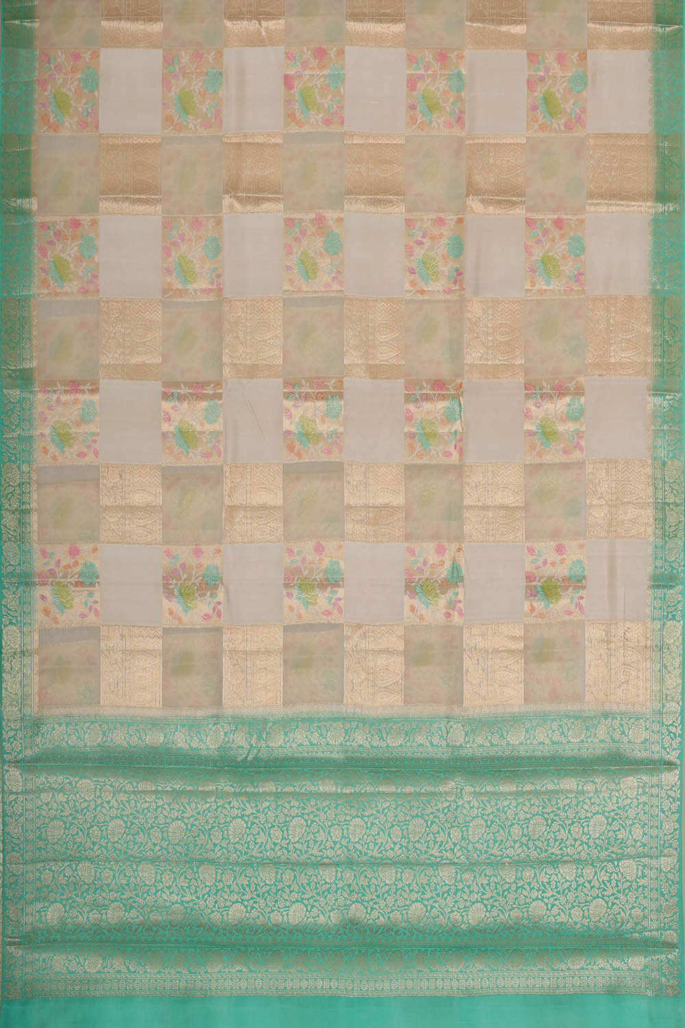 Cream Silk Saree