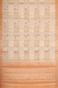 Image of Cream Silk Saree