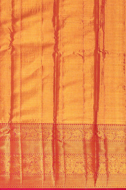 Image of Kanchipattu Dull Red Tissue Brocade Saree