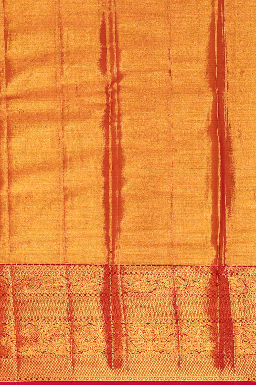 Image of Kanchipattu Dull Red Tissue Brocade Saree