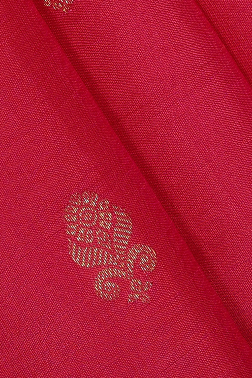 Kanchipattu Pinkish Red Brocade Saree