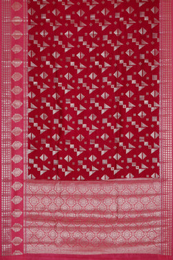 Image of Red Silk Saree