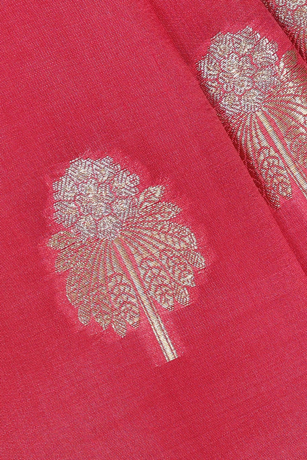 Image of Peach Pink Silk Saree