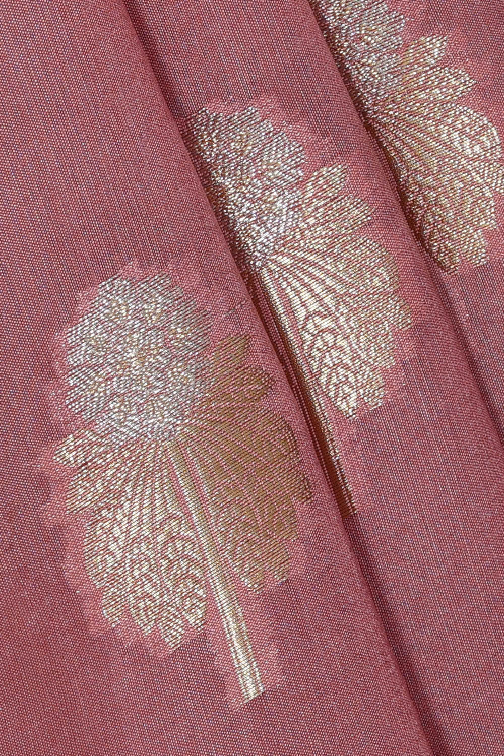 Onion Pink Silk Saree