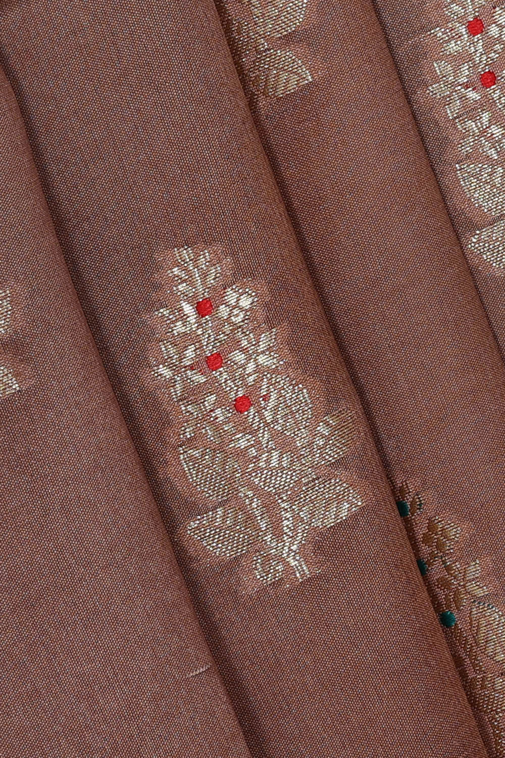 Image of Light Brown Silk Saree