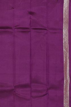Image of Dark Lavender Silk Saree