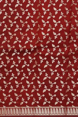 Image of Dark Peach Silk Saree