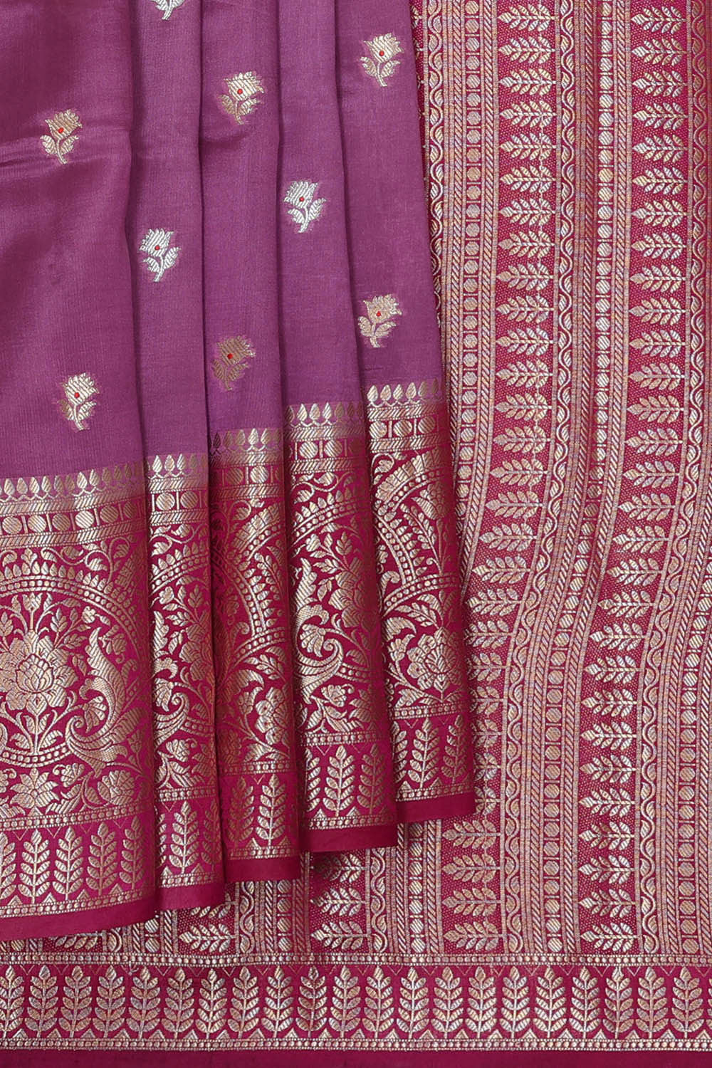 Lavender Silk Saree