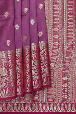Image of Lavender Silk Saree