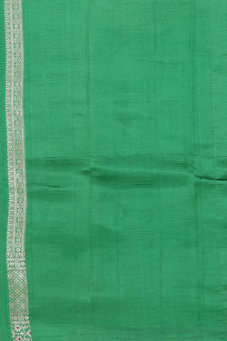 Image of Bottle Green Silk Saree