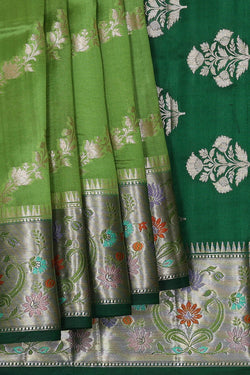 Image of Green Silk Saree