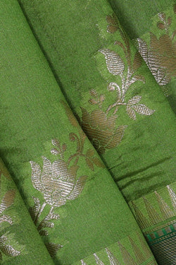 Image of Green Silk Saree