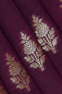 Image of Violet Silk Saree