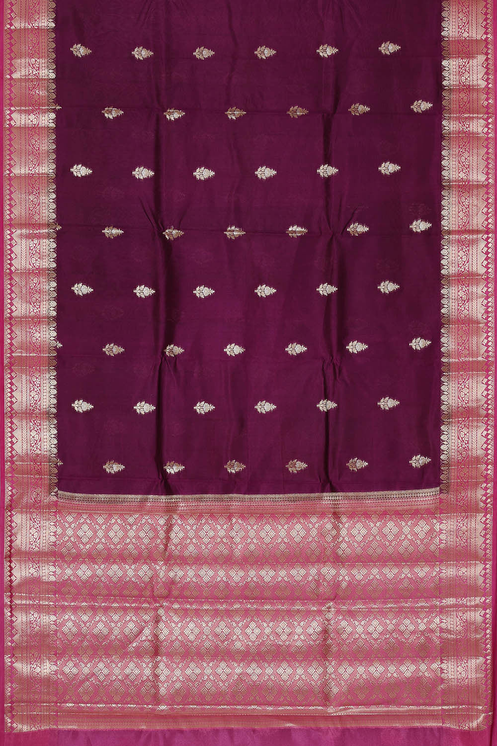 Violet Silk Saree
